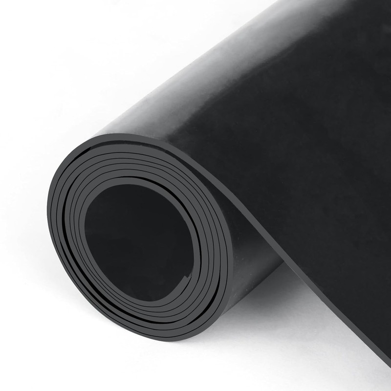 HooTown Neoprene Rubber Sheet 24 x 40 x 1/16 Inch Solid Black DIY Gasket Materia