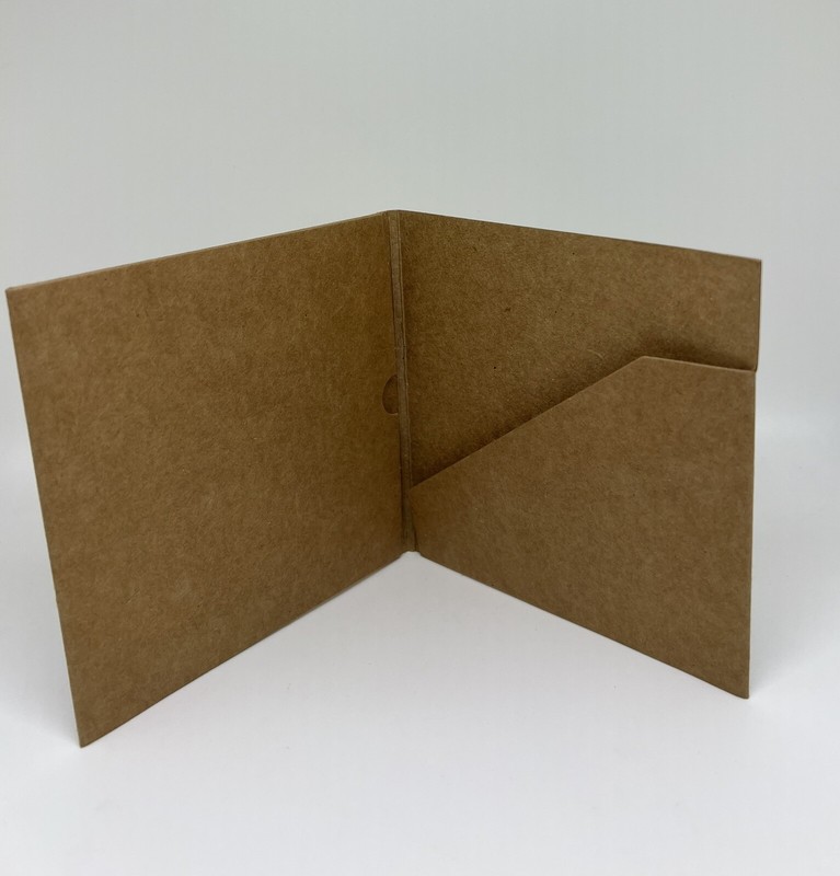 300 PCS NEW 24PT CD / DVD CHIP BOARD MAILER, 1 DISC+FLODER, BROWN, PS2023