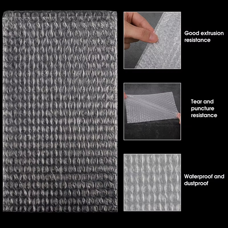 50Pcs Plastic Protective Wrap Envelope White Bubble Foam Packing Bags PE Clear B gallery