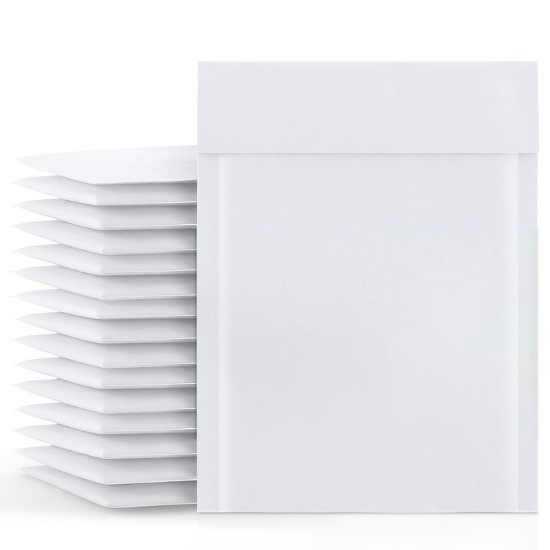12.5 x 19 Kraft White Bubble Padded Mailers Shipping Envelopes Case 900 Pieces