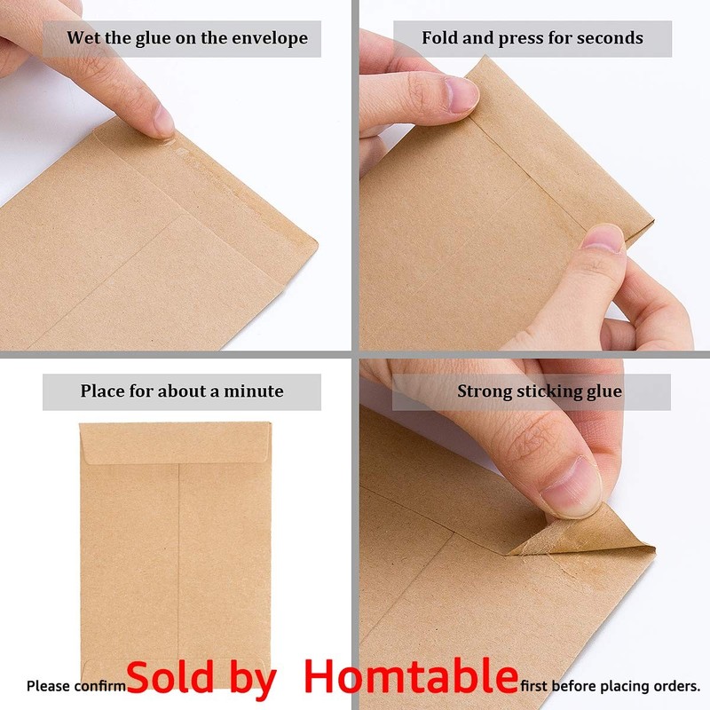 500 Pack Small Coin Envelopes Kraft Paper Seed Mini Parts Storage Envelopes gallery