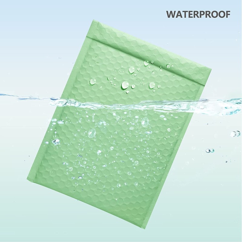250 #0 6x10 Green Ash Poly Bubble Envelopes Padded Shipping Mailers 6"x10" gallery