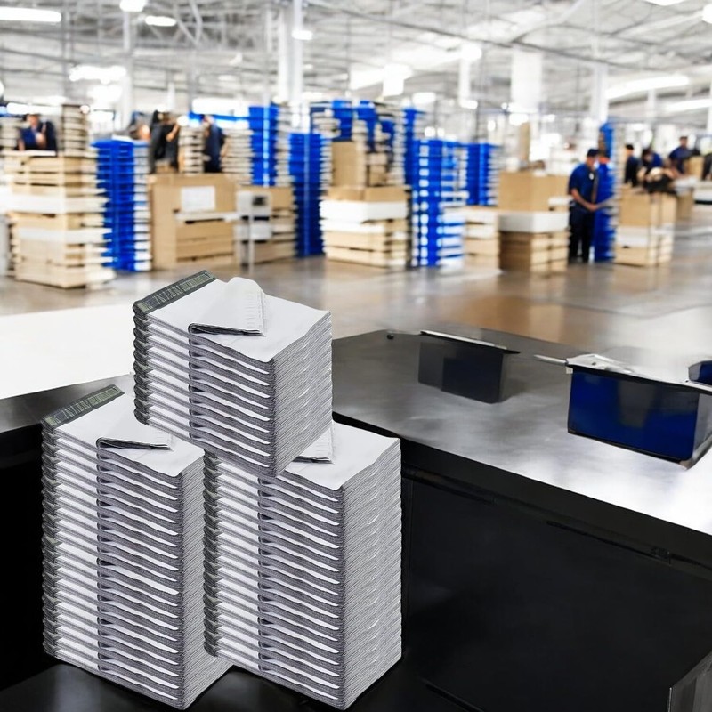 5000 pcs 6x9 White Poly Mailers, Self Sealing Shipping Plastic Bags in Bulk gallery