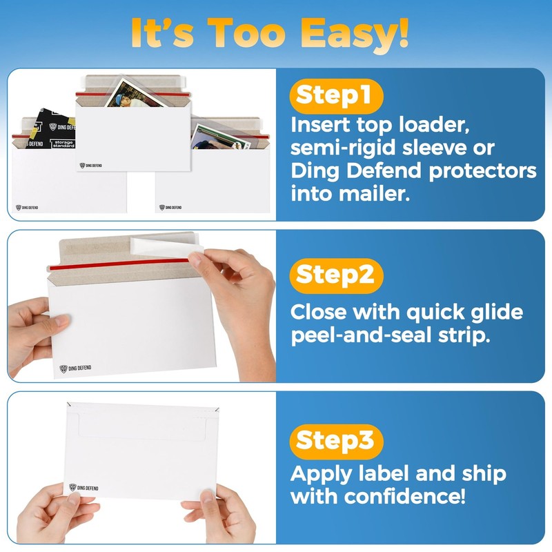 110-Pack Card Shipping Envelopes - 7 x 4.35 Inches Trading Cards Self-Adhesiv... gallery