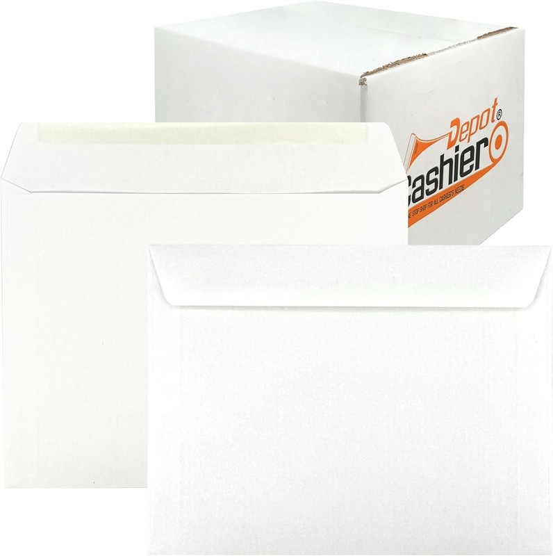 Reliable Heavy Duty 10" x 13" White Envelopes, 100 Count - Secure Mailing gallery