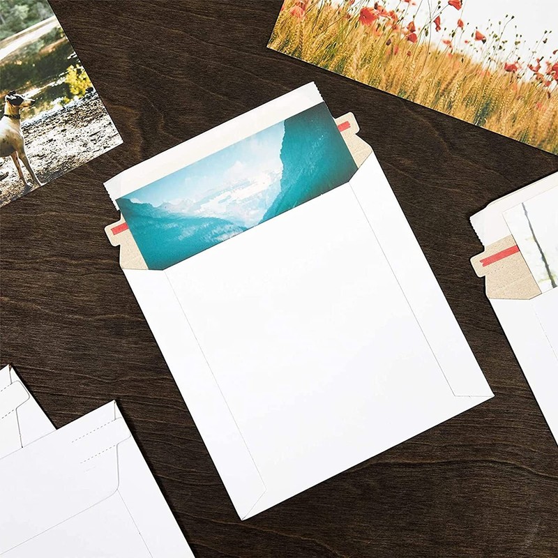 6 x 8 self seal rigid photo shipping flats cardboard envelope mailer gallery