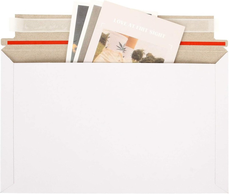 100Pack Rigid Mailers Stay Flat Photo Document Mailers 6X10 Inch Self Se gallery