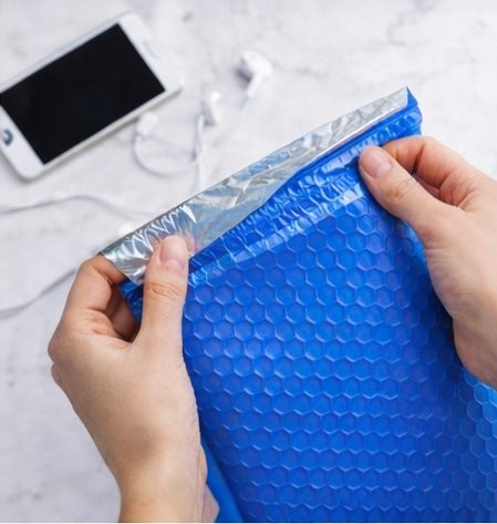 500 #0 6x10 Blue Poly Bubble Padded Envelopes Mailers Shipping Case 6"x10" gallery