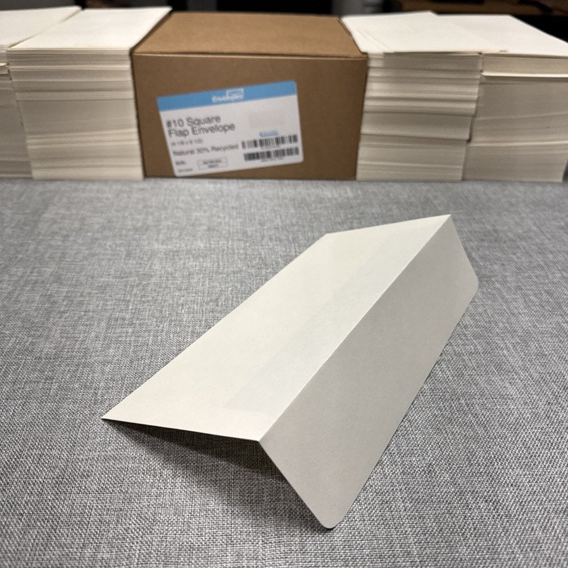 Business Envelopes 80lb #10 LUX 4 1/8" x 9 1/2" Square Flap Quantity = 900 gallery
