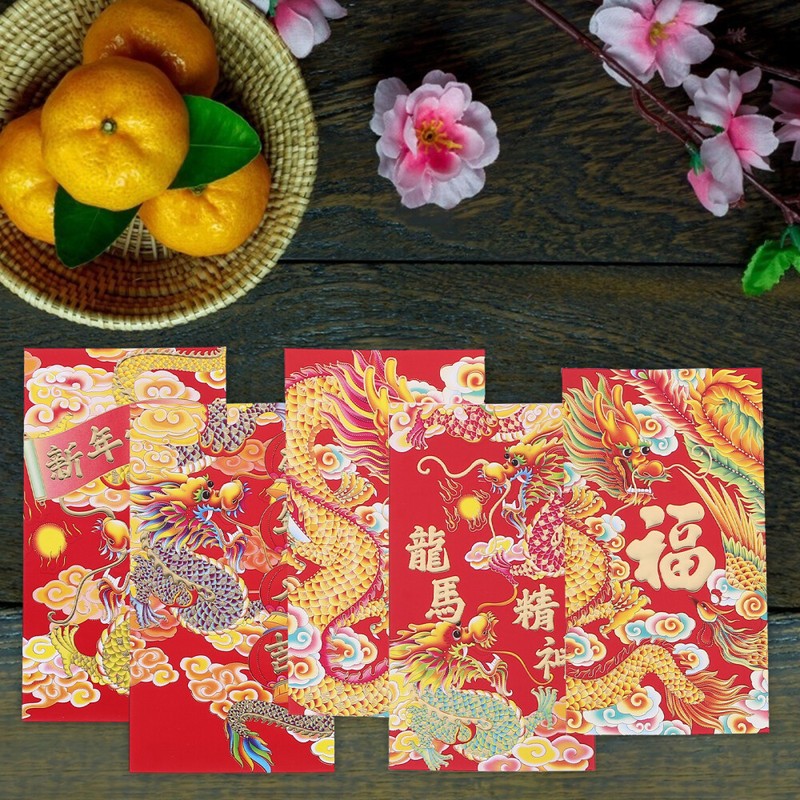 30PCS Chinese Style Red Envelopes Packets Lucky Money Bags 2024 Red Envelopes gallery