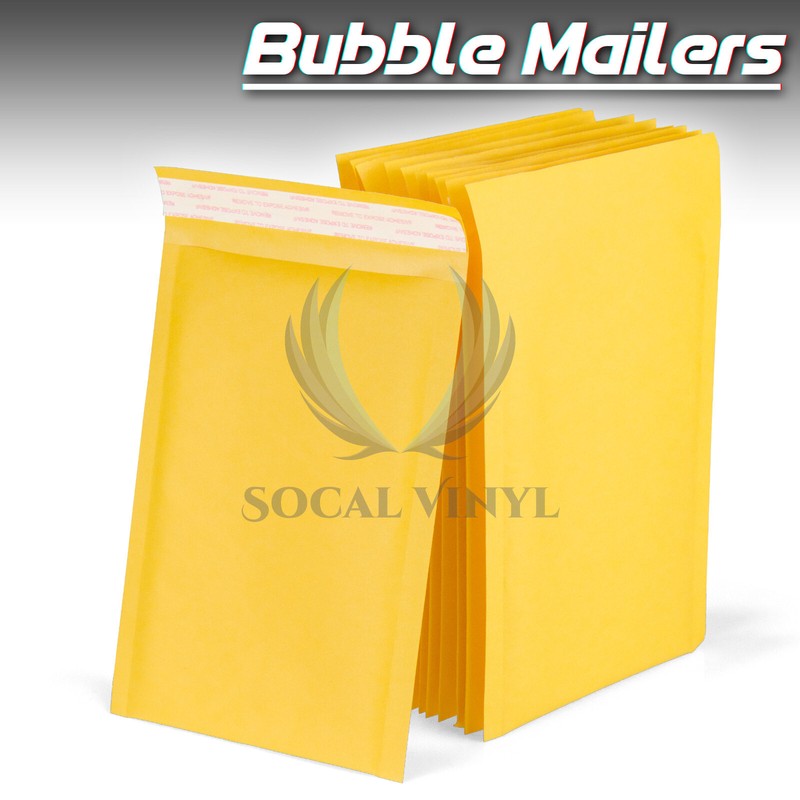 #00 5″x8″ (13cm x 21cm) Yellow Kraft Bubble Mailer Mailing Shipping Envelope Bag