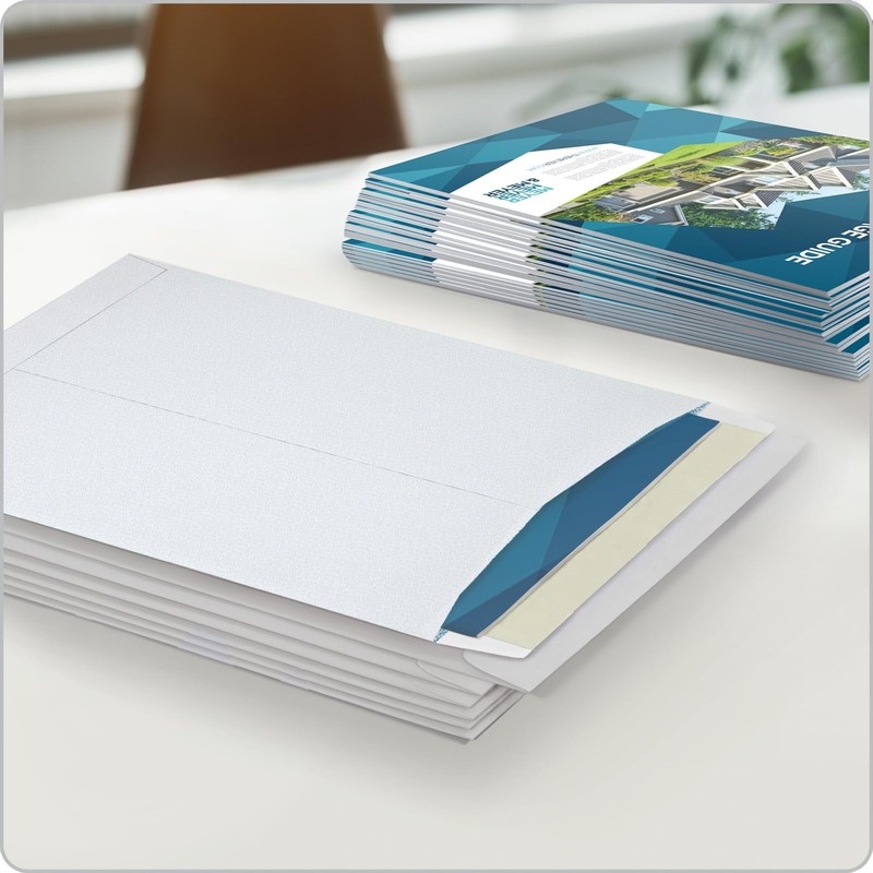10x13 Self-Seal Catalog Envelopes with Security Tint, 100 Pack, 28 lb White gallery