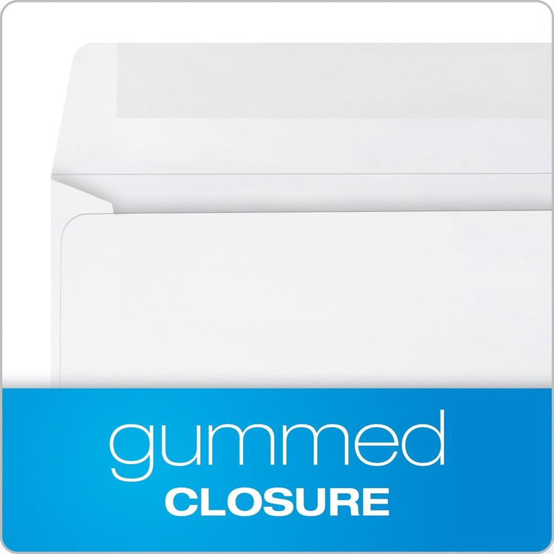 Park Open-Side Booklet Envelope, Gummed, White, 9 x 12, 250 per Box, (37682) gallery