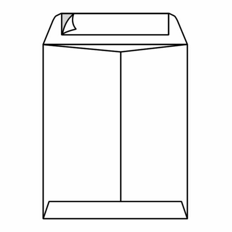 Open End Catalog Envelopes, 9-1/2″ x 12-1/2″, 28#, White Kraft, Center Seam,