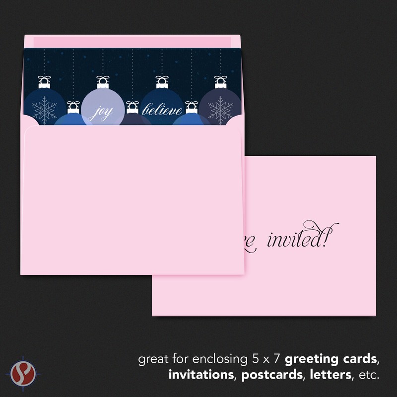 A7 Envelopes, 5 1/4" x 7 1/4", Ultra Pink, Square Flap, 24w (90gsm), 250 Qty gallery