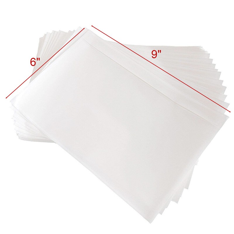 6″ X 9″ Clear Adhesive Packing List Shipping Label Envelopes Pouches 50 – 10000