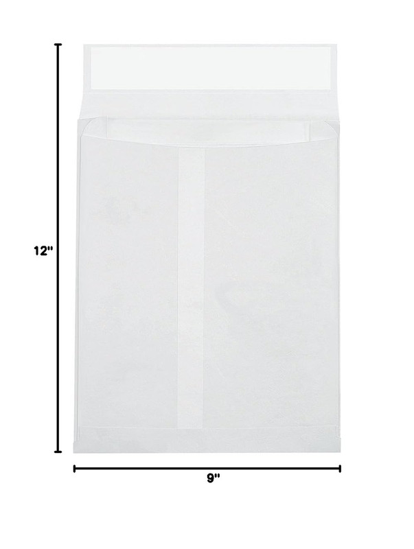 BTYE09122WE Tyvek Expandable Envelope, 9" X 12" X 2", White (Pack of 100) gallery