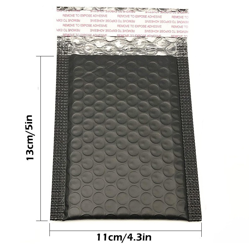 #000 Black polyester-filled envelopes are suitable for small business jewelry gallery