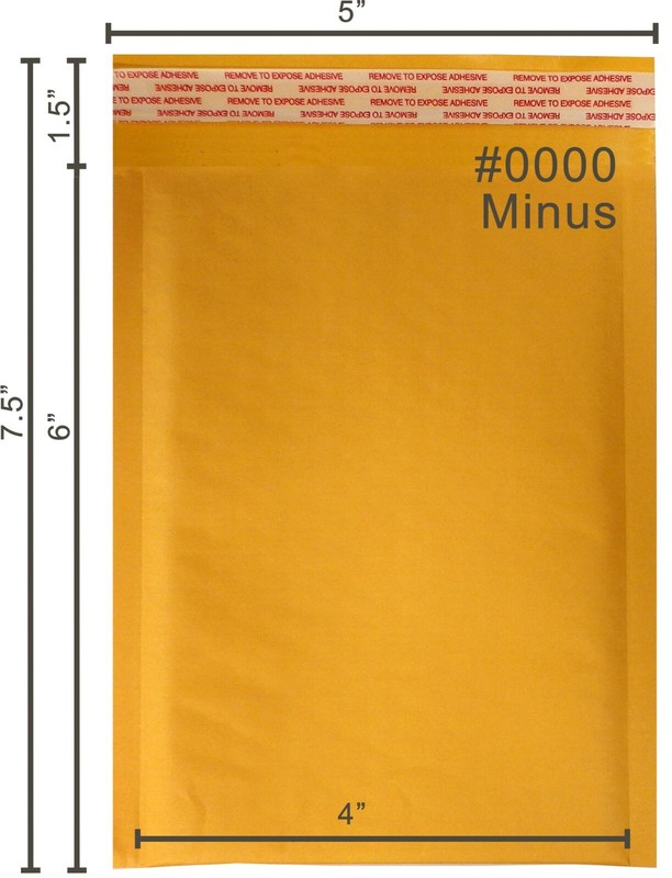 SuperPackage® 5000 #000 4 X 7 Kraft Bubble Mailers Padded Envelopes gallery