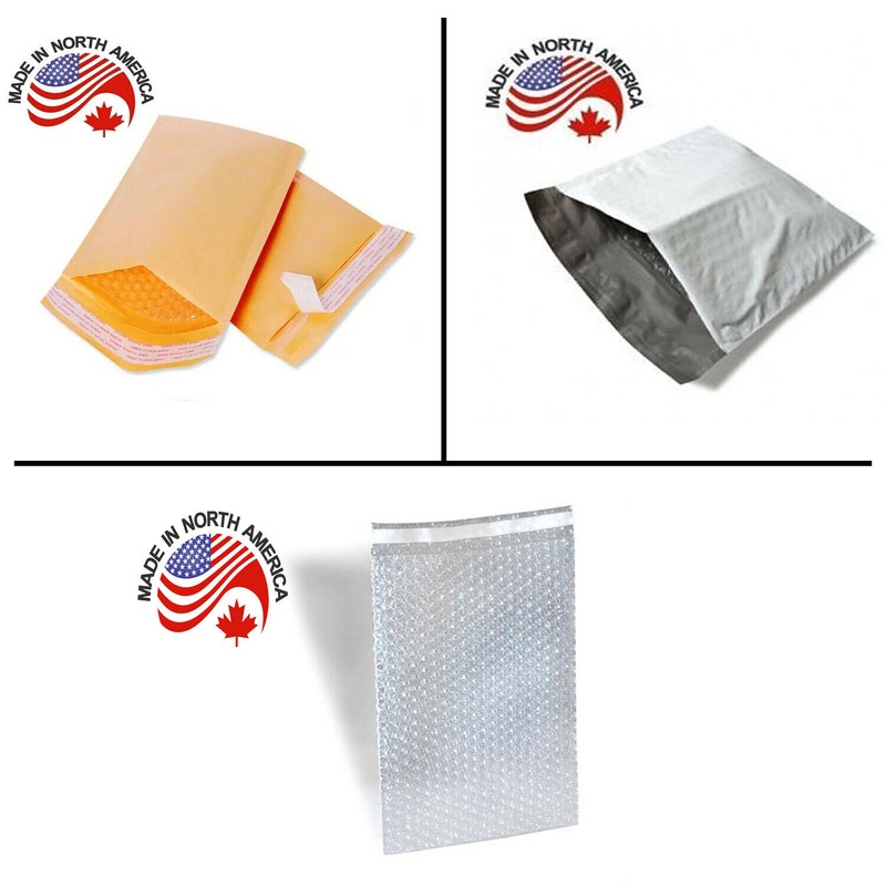 Bubble Mailers Shipping Mailing Padded Bags Envelopes Made In North America