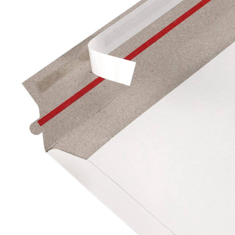 100 Pack 9x12 Inch White Rigid Mailers Self Seal Stay Flat Cardboard 250gsm gallery