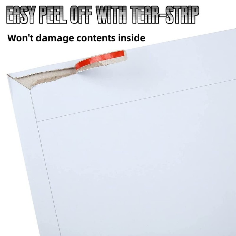 100PCS Stay Flat Mailers, 6X10 Inch Rigid Mailers Cardboard Envelopes, Self-Seal gallery