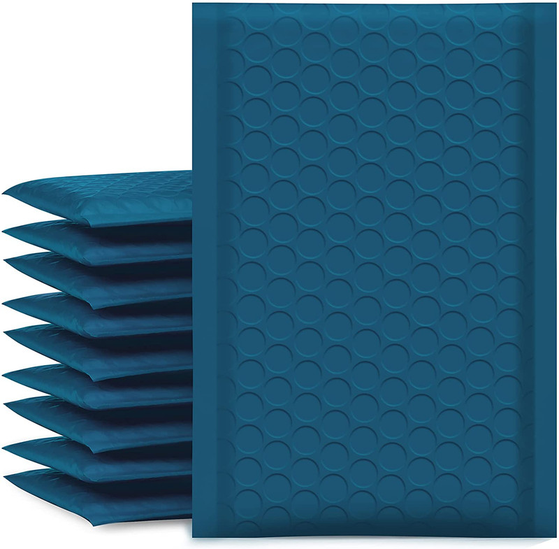 Bubble Mailers 4X8 Inch Navy Blue 100 Pack Poly Padded Envelopes Small Business gallery