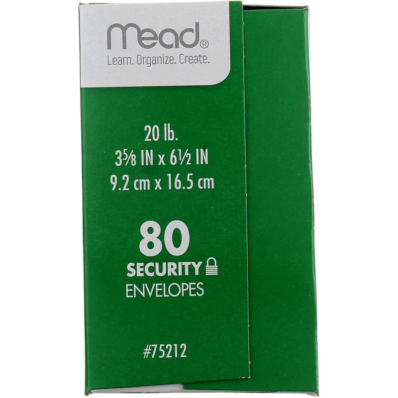 Mead #6-3/4 Envelopes, 3-5/8" x 6-1/2", Security Printed Lining for Privacy, ... gallery