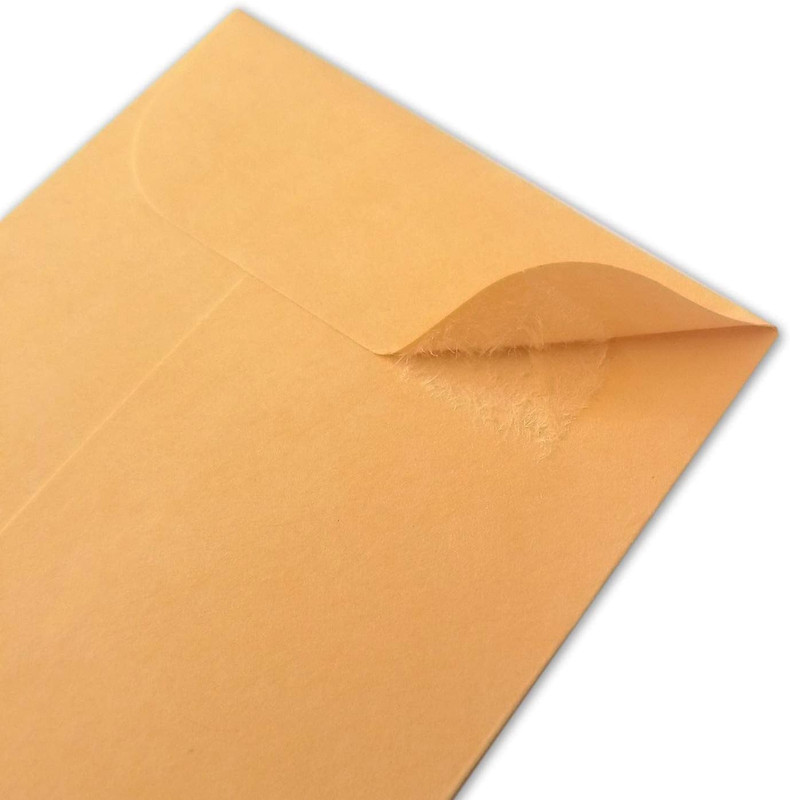 500 PCS #7 Coin Envelopes, 3.5 X 6.5 Inches Brown Kraft Envelopes Classic Small gallery