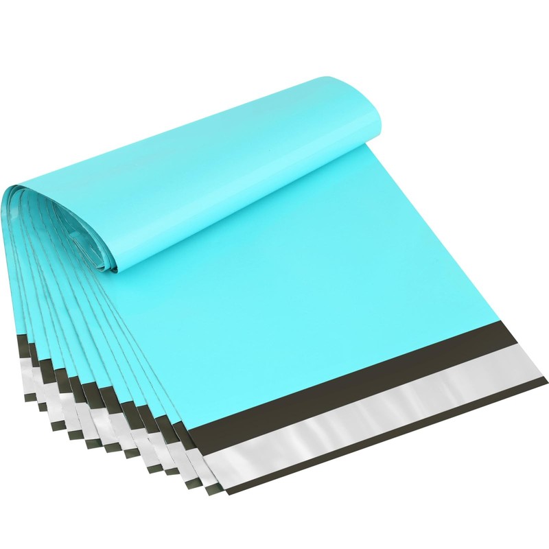 Poly Mailers 7.5×10.5 Inch Teal Shipping Bags Self Sealing 100 PCS