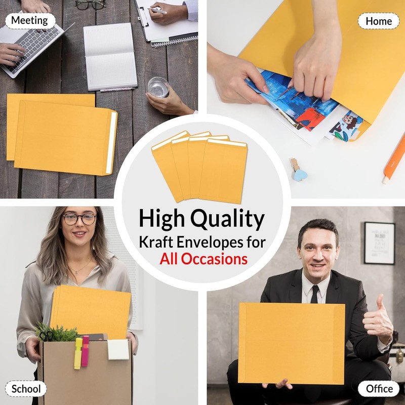 9X12 Envelopes Self-Seal Catalog Mailing Envelopes -100 Count, Ultra Strong Quic gallery