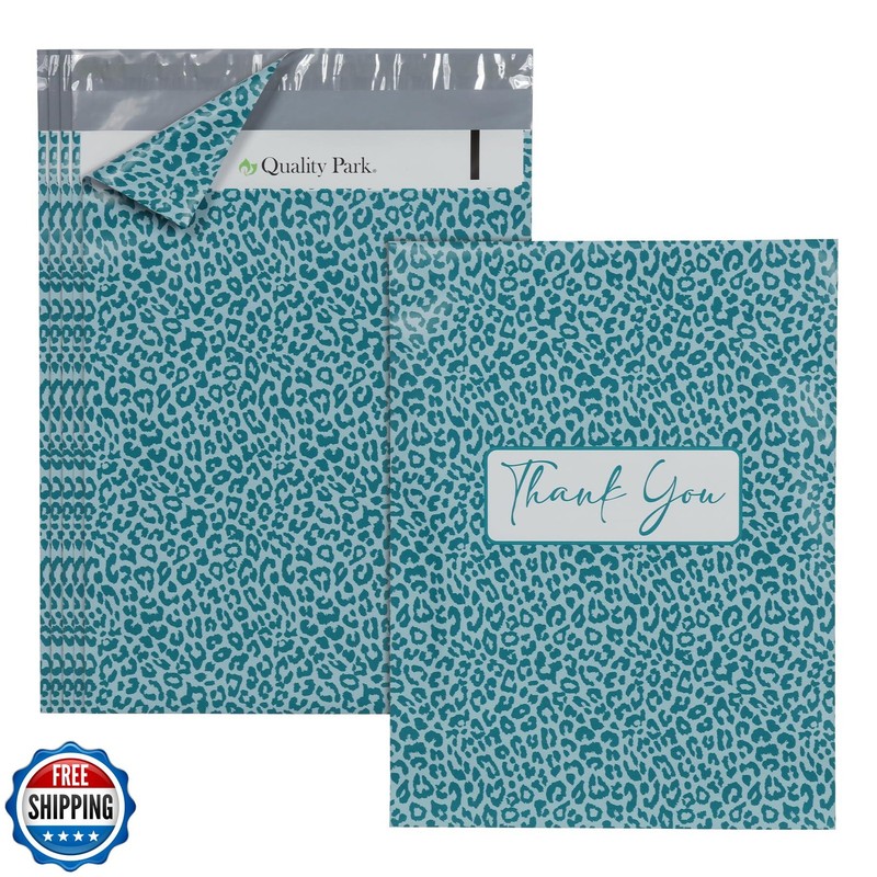 Quality Park Thank You Poly Mailers, 10 x13 Inch Shipping Envelopes, 100 Pack