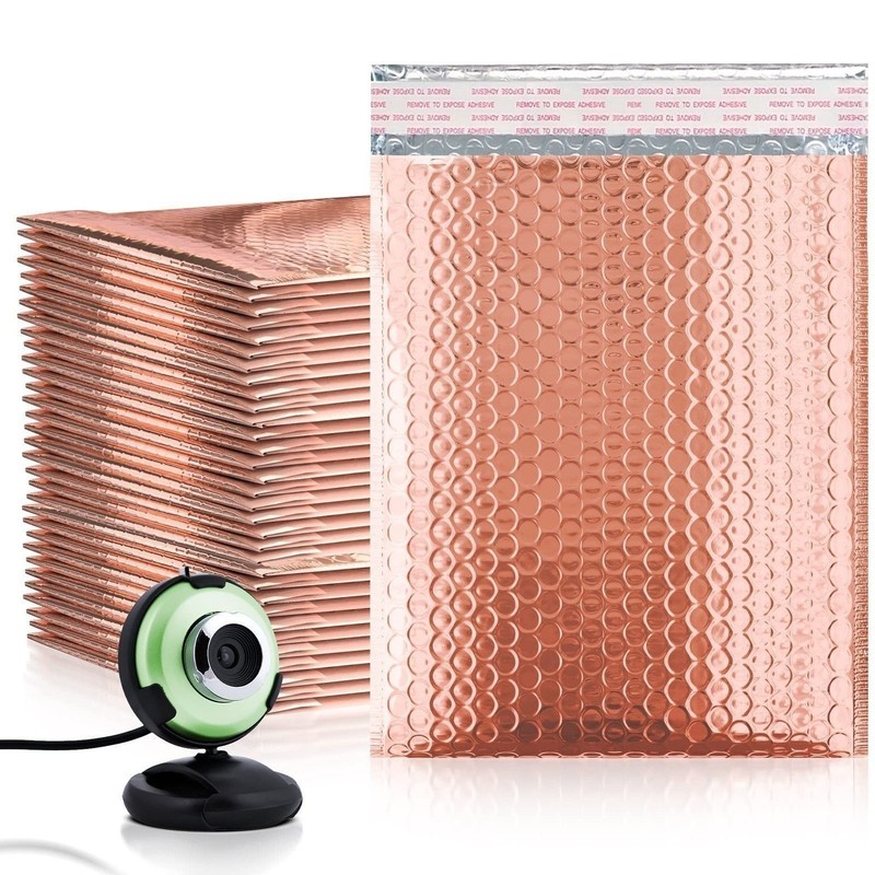 300 Rose Gold Poly Bubble Mailers 5x9 Padded Envelopes Waterproof Cushion Bags