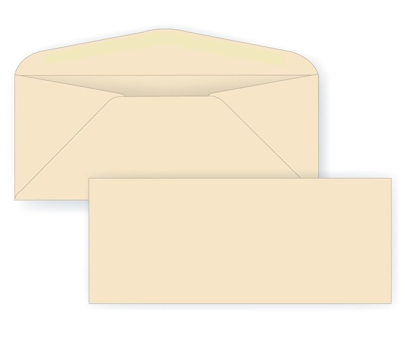 #10 Regular Envelope – Pastel – 24# Ivory (4 1/8 x 9 1/2) – 250 Box
