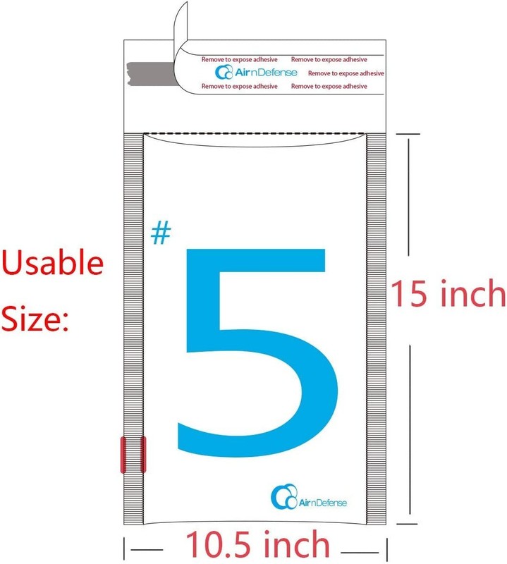 AirnDefense #5 size 10.5X16" Black Poly Bubble Mailers Shipping Padded Envelope gallery