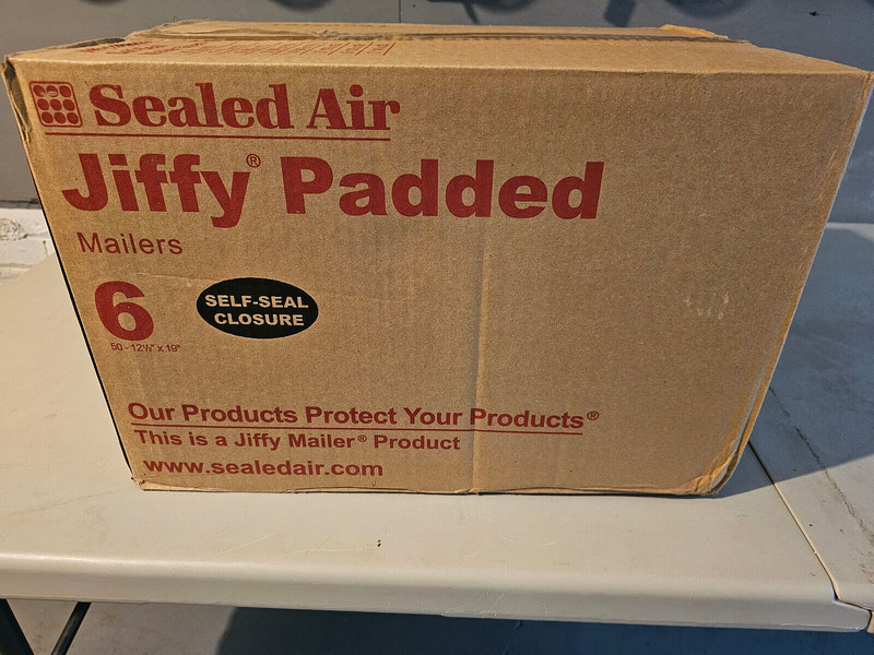 JIFFY PADDED SEALED AIR MAILERS WITH SELF SEAL CLOSURE 50 Pcs SIZE 12½” x 19″