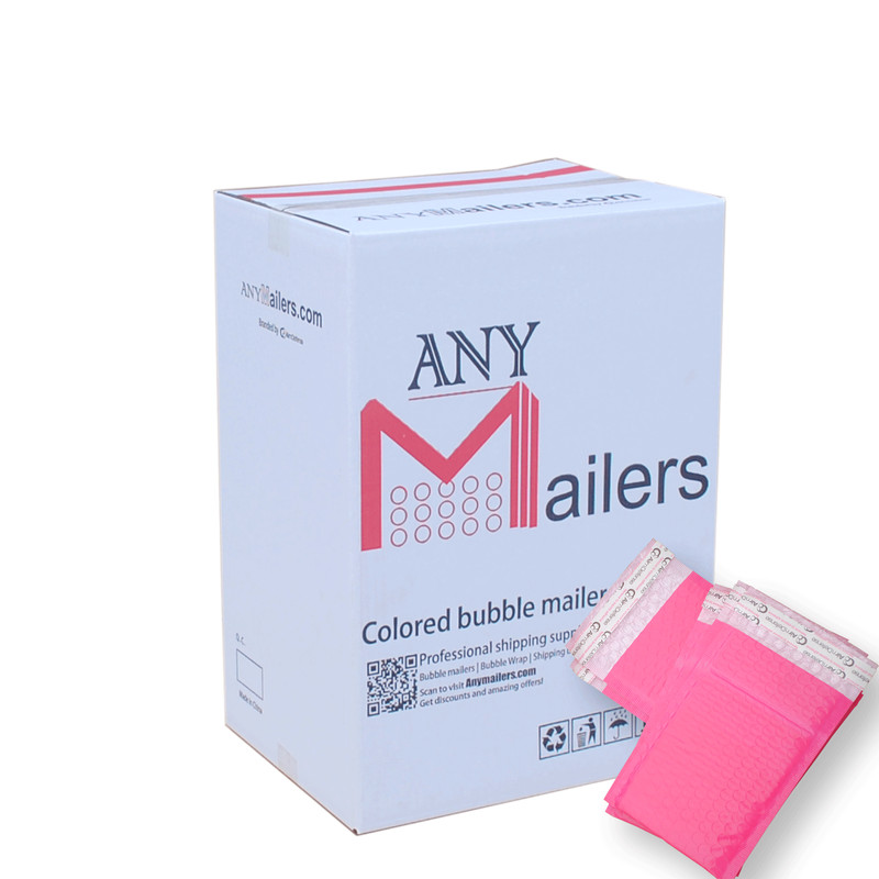 AirnDefense 100 #5 10.5X16″ Pink Poly Bubble Mailers Shipping Padded Envelope