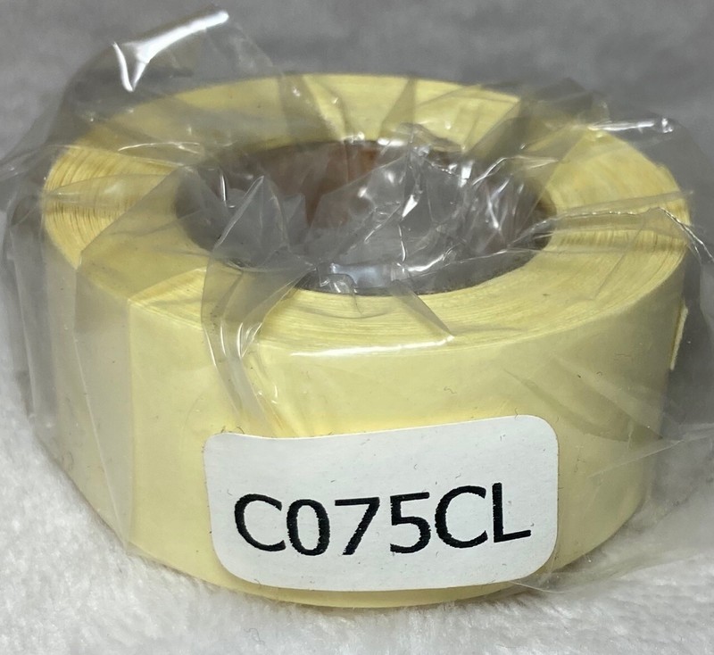 3/4 inch Clear Circle Dots Sticker Round Transparent Rolls of 300 Lot of 2