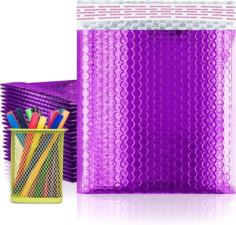 250 Purple Bubble Mailers Pouches 6 x 6.25 Cushion Padded Envelopes