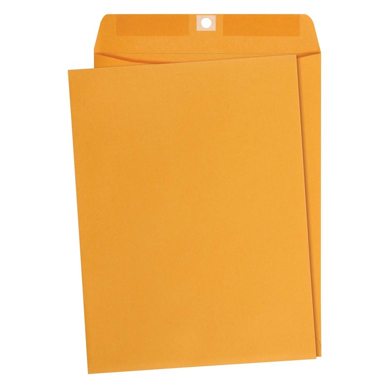 Amazon Basics Clasp Kraft Envelopes for Documents, Gummed Mailing