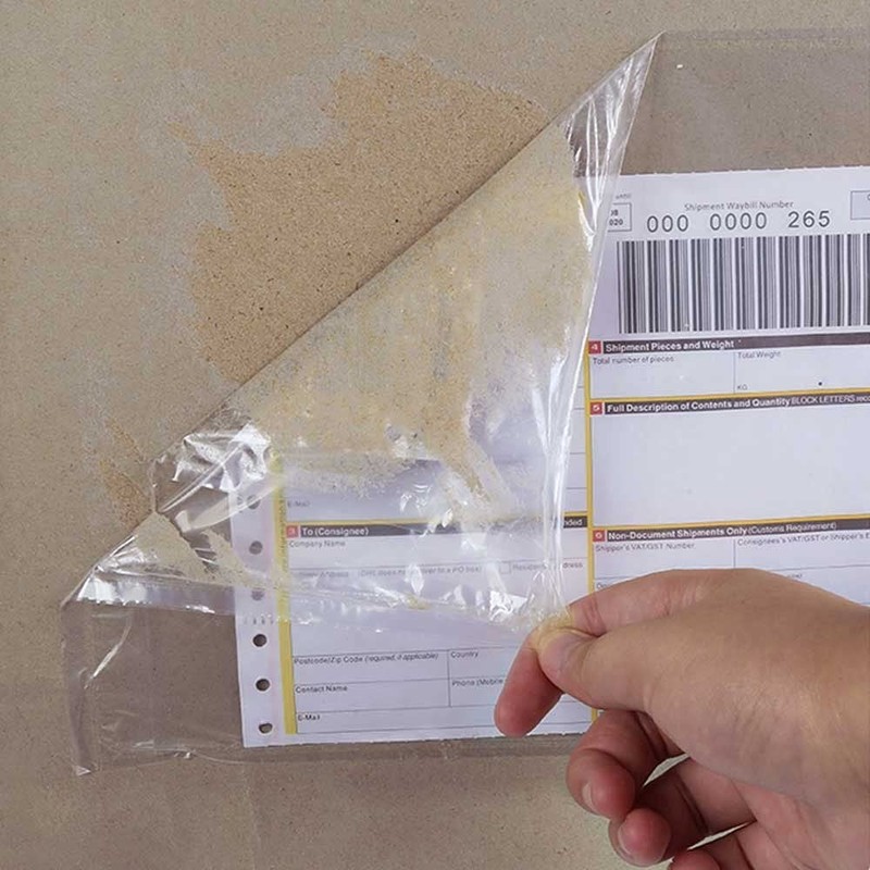 Shipping Label Pouches, Waterproof Adhesive Envelopes, 50 Pack, White gallery