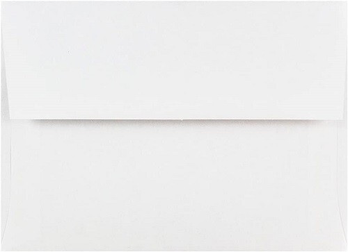 JAM PAPER A6 Invitation Envelopes – 4 3/4 x 6 1/2 – White