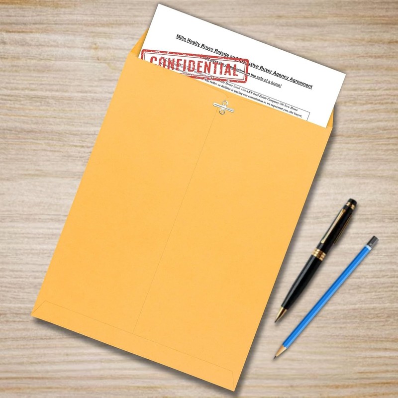 10x13 Clasp Envelopes - 15 Pack Brown Kraft for Home & Business Security gallery