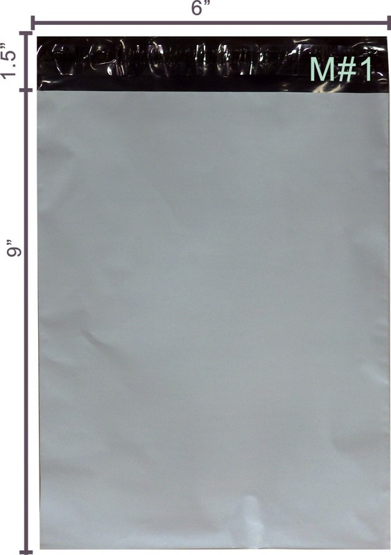 100 6X9 M1 WHITE POLY MAILERS SHIPPING ENVELOPES PLASTIC BAGS 100#M1 gallery