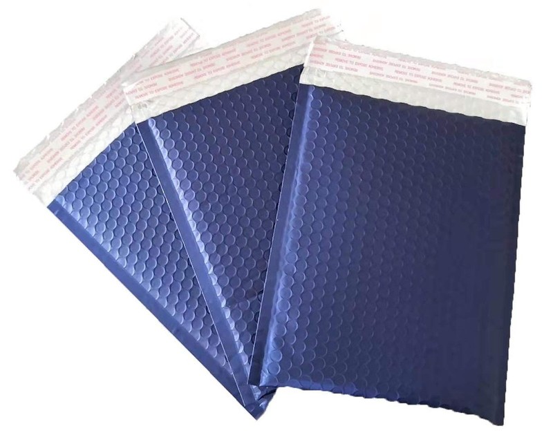 ProLine Matte Metallic Blue Bubble Padded Mailers Extra Wide #0 6×10 Inch Sea…