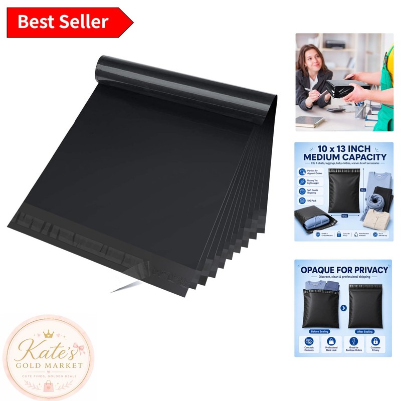 Self-Sealing 10×13 Poly Mailers – 50 Waterproof Shipping Bags for Small Business