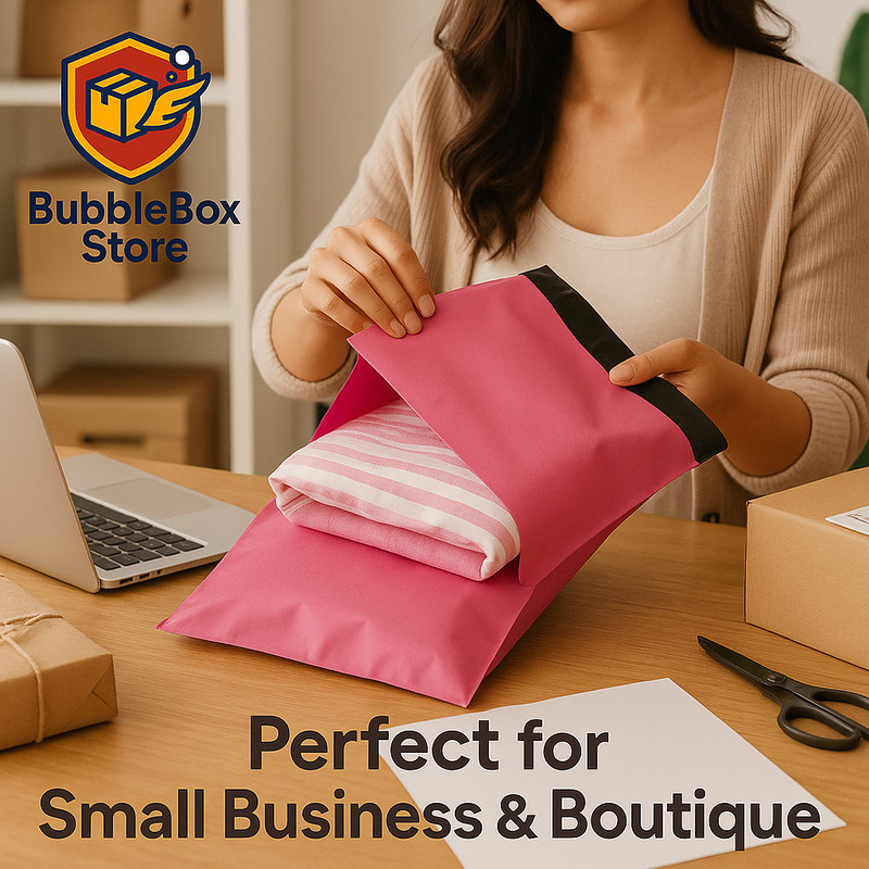 Pink Poly Mailers 14.5x19 Shipping Bags Self Seal Waterproof Choose Qty gallery