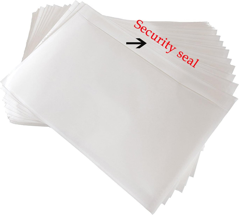 7.5″ x 5.5″ Shipping Label Sleeves, Clear Adhesive Top Loading Packing List, Lab