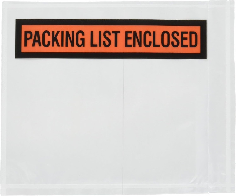 Packing List Envelopes 4.5"X5.5" Pouches Invoice Enclosed Adhesive Bags Pack of gallery