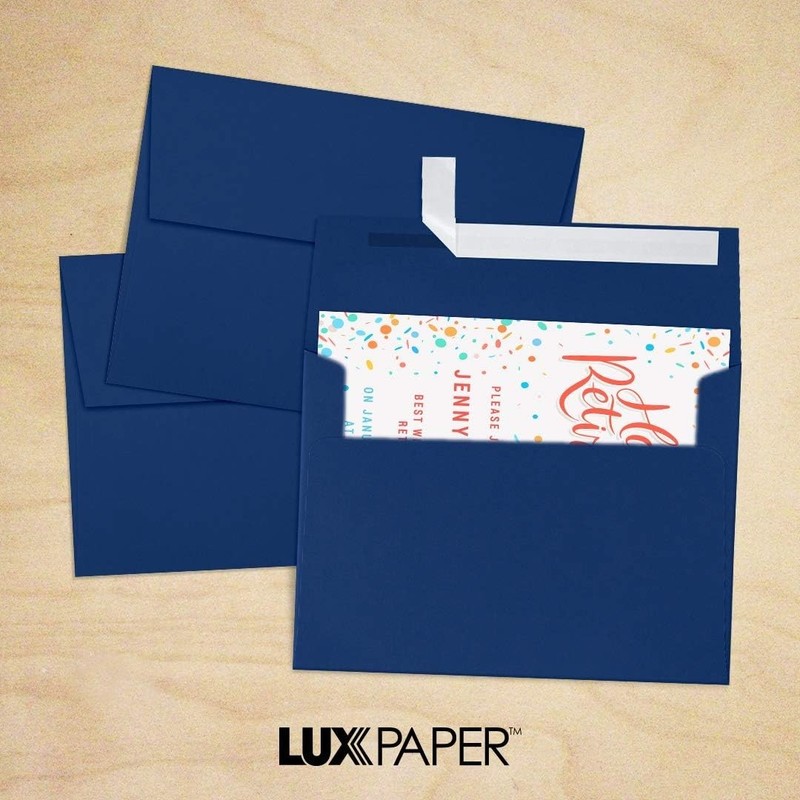 A7 Invitation Envelopes | Peel & Press | 5 1/4" x 7 1/4" | Navy Blue | 80lb. ... gallery
